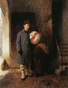Girolamo Induno Departure of t he Conscript oil painting artist